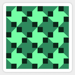 Pinwheel Patchwork Pattern Sticker